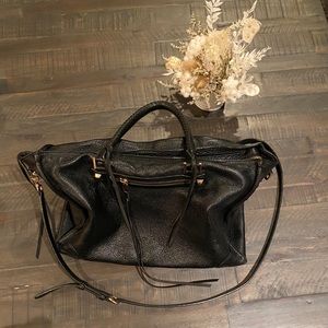 Rebecca Minkoff Regan Large Satchel Tote Black